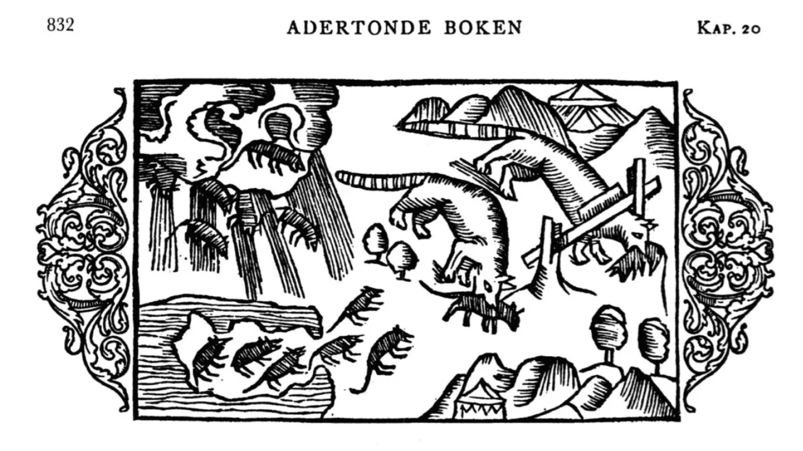Lemmings falling from the sky, illustrated by Bishop Olaus Magnus. Image Credit: Public Domain, Lemmings From The Sky. Lemmings falling from the sky, illustrated by Bishop Olaus Magnus. Image Credit: Public Domain, Lemmings From The Sky.