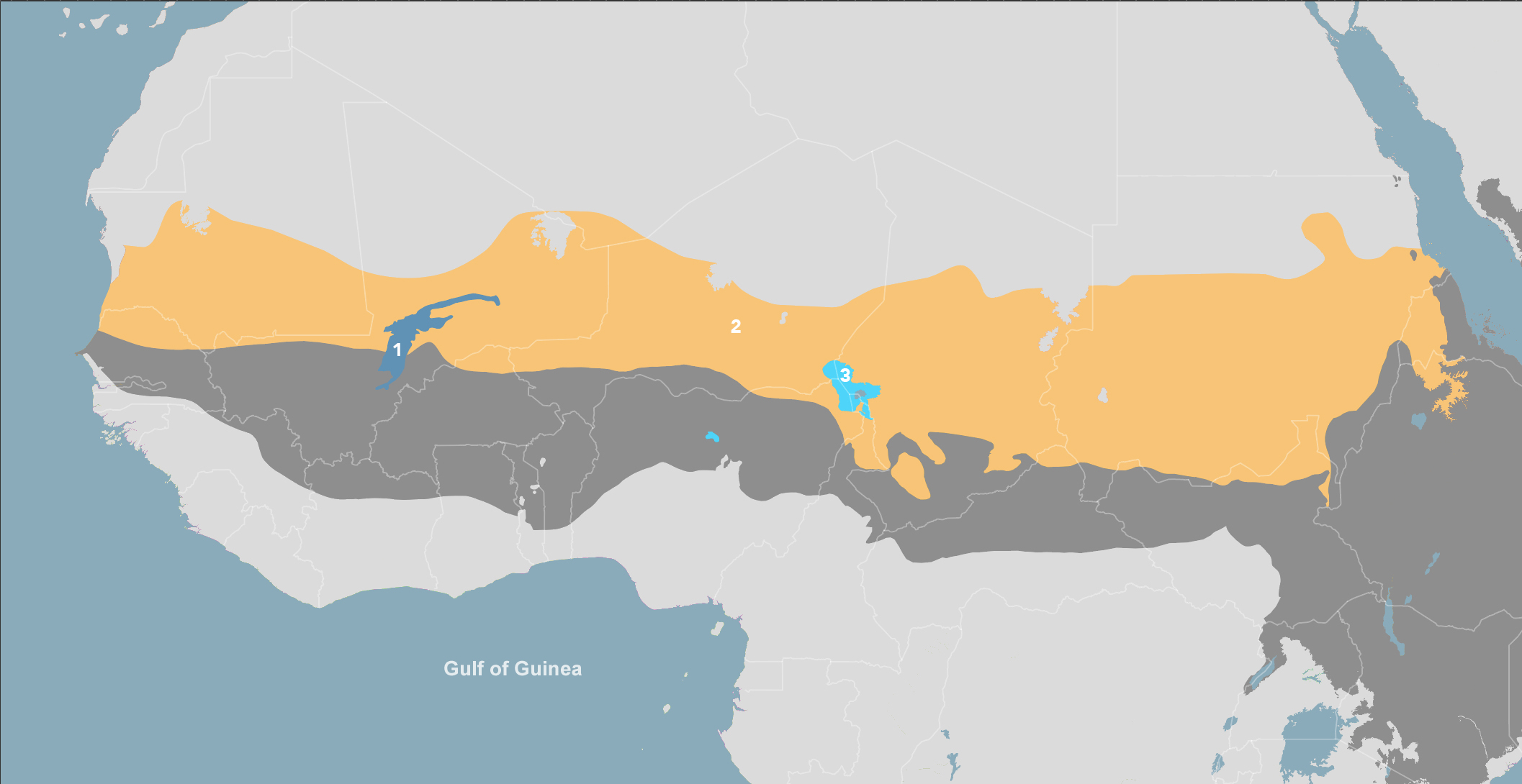 Map of the Sahel Acacia Savannas bioregion (AT23)