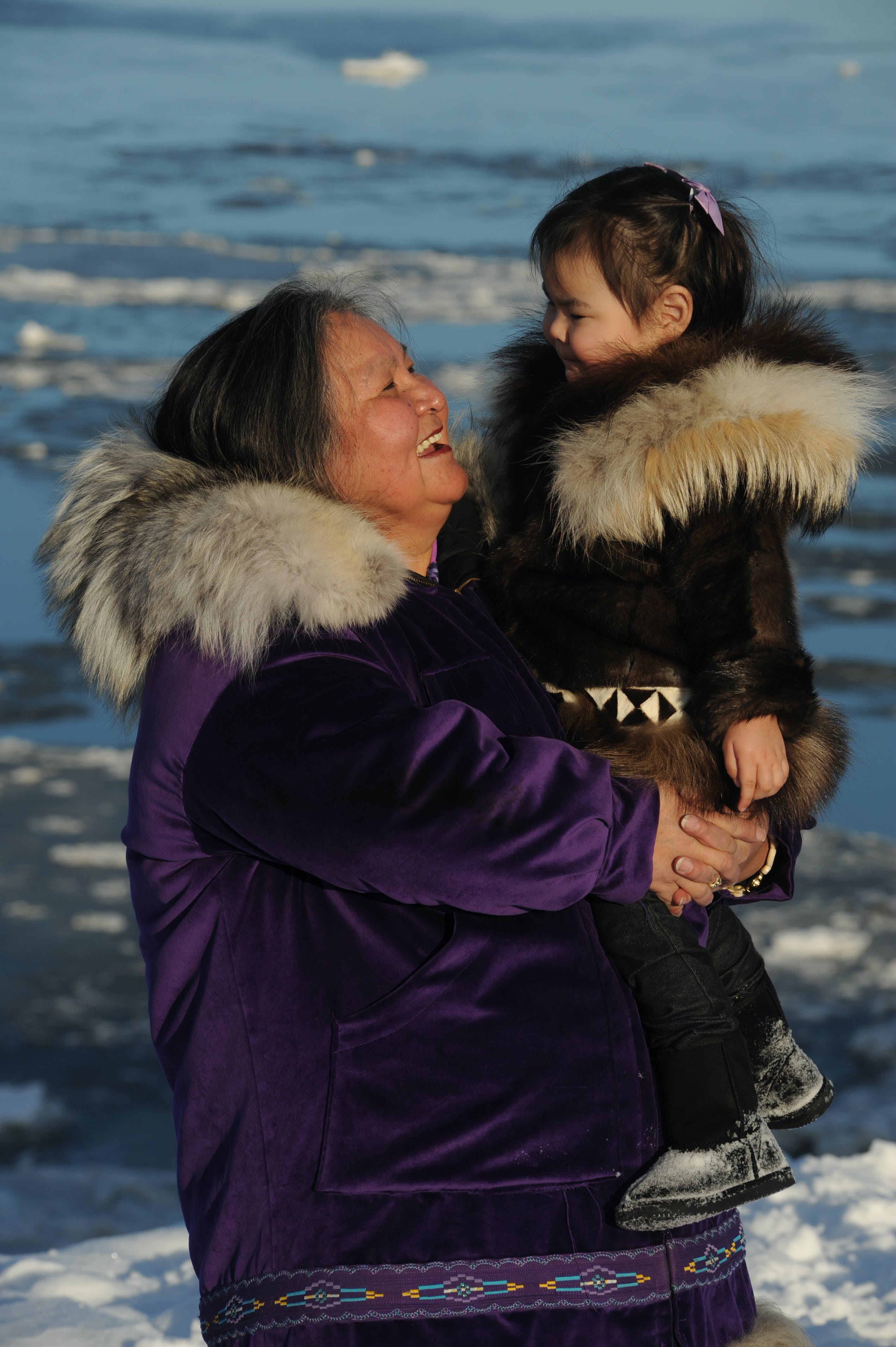 Caroline Cannon with one of her 26 grandchildren. Image credit: Courtesy of The Goldman Prize
