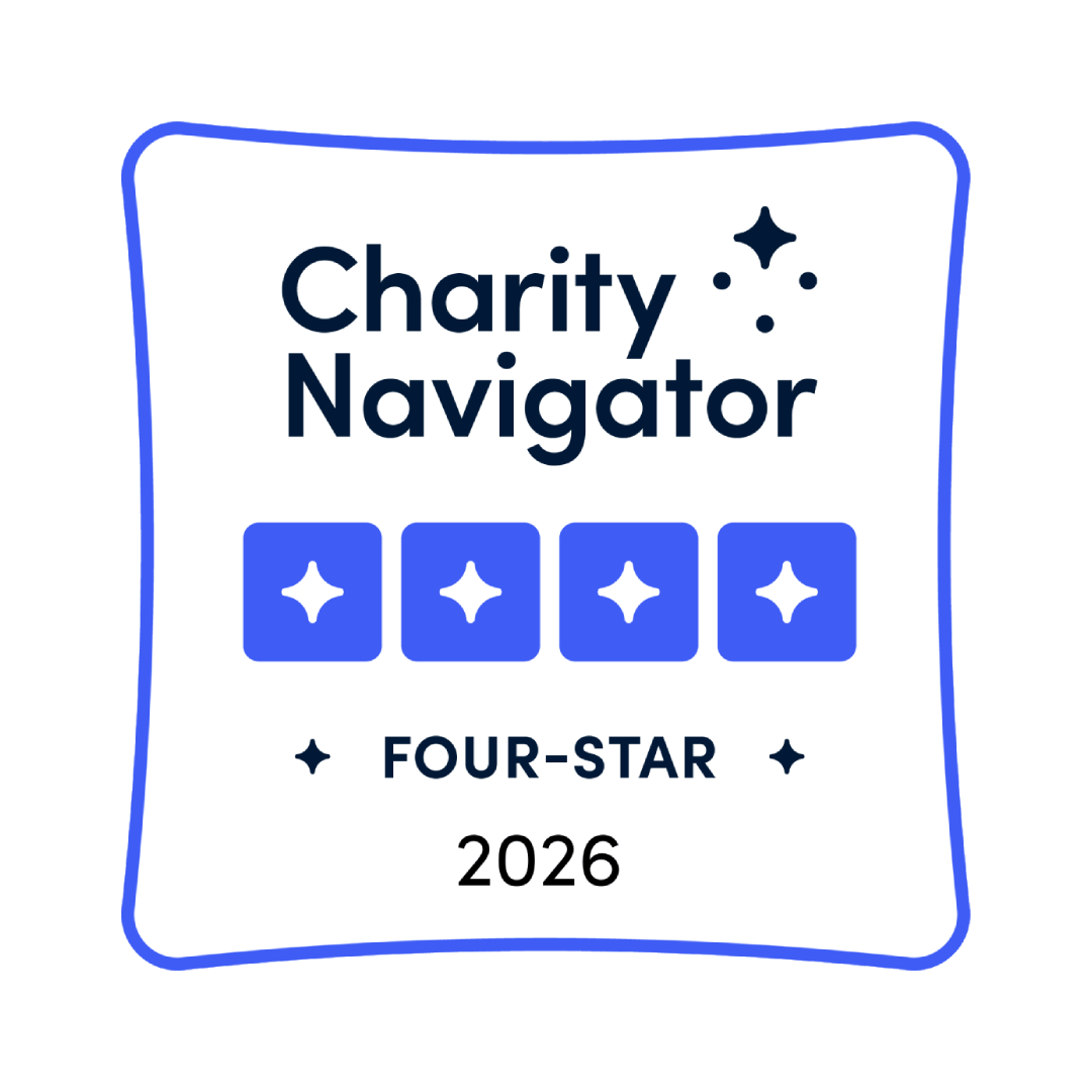 Top-rated nonprofit by Charity Navigator.