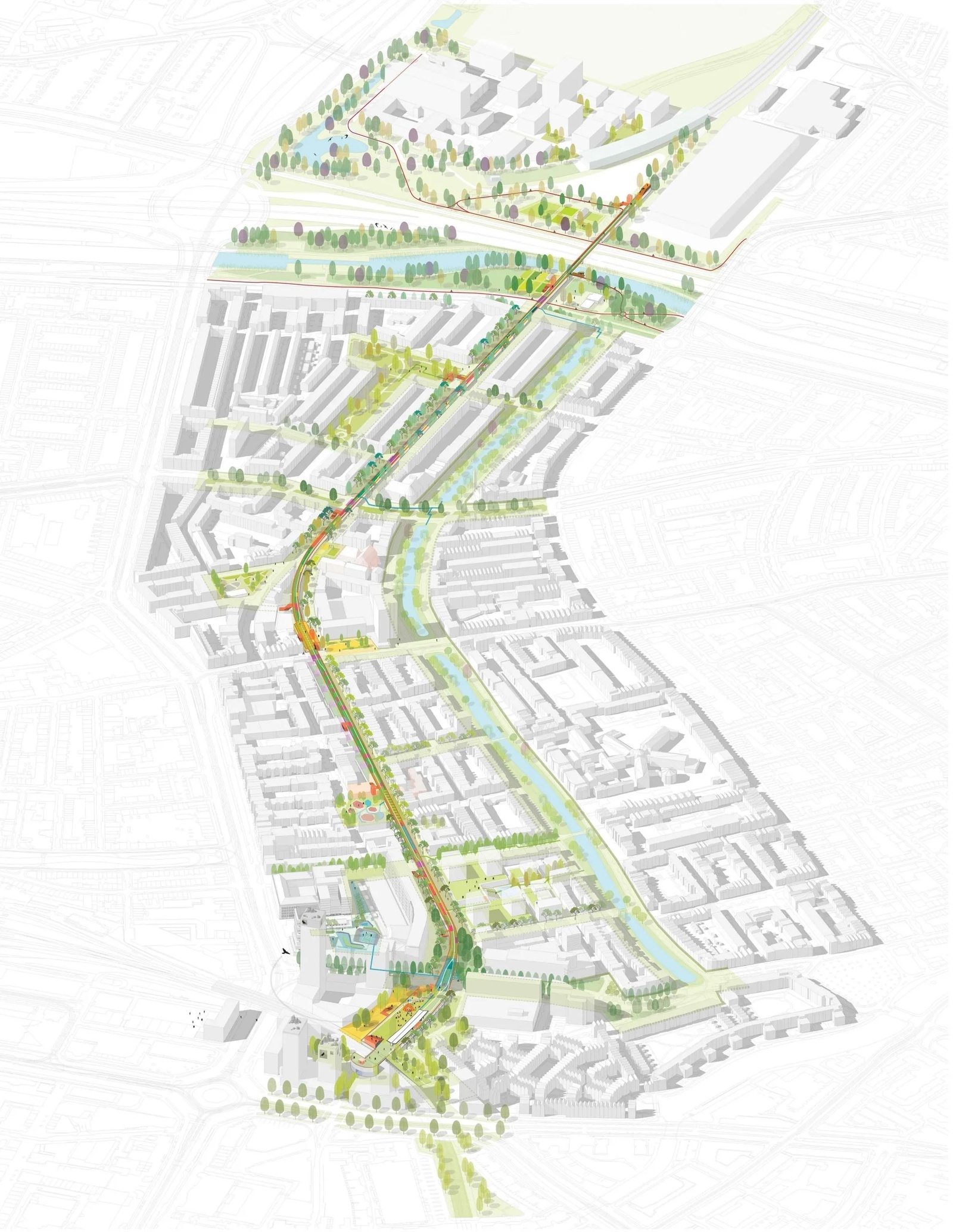 Map of the Hofbogenpark.