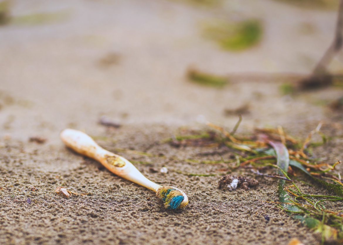 Every single plastic toothbrush you've ever used still exists. Image Credit: Rod Esca, Getty Images via Canva Pro.