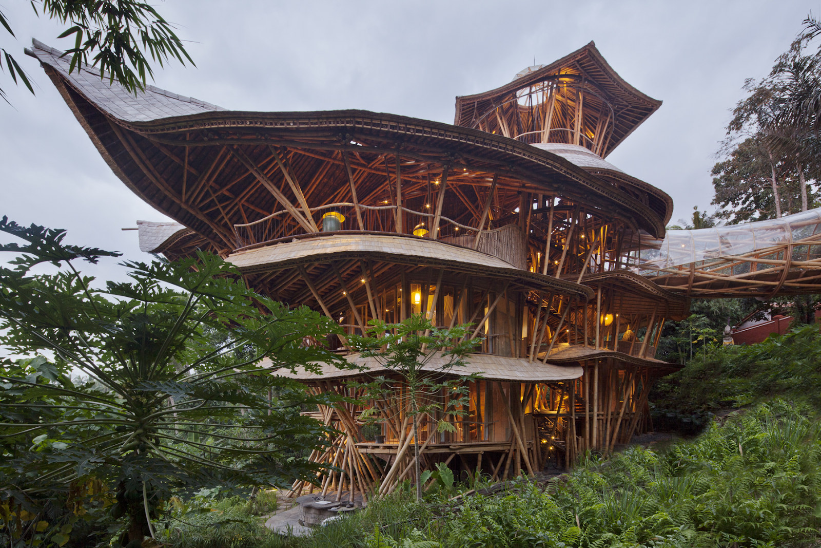 The bamboo architecture of IBUKU in Bali, Indonesia