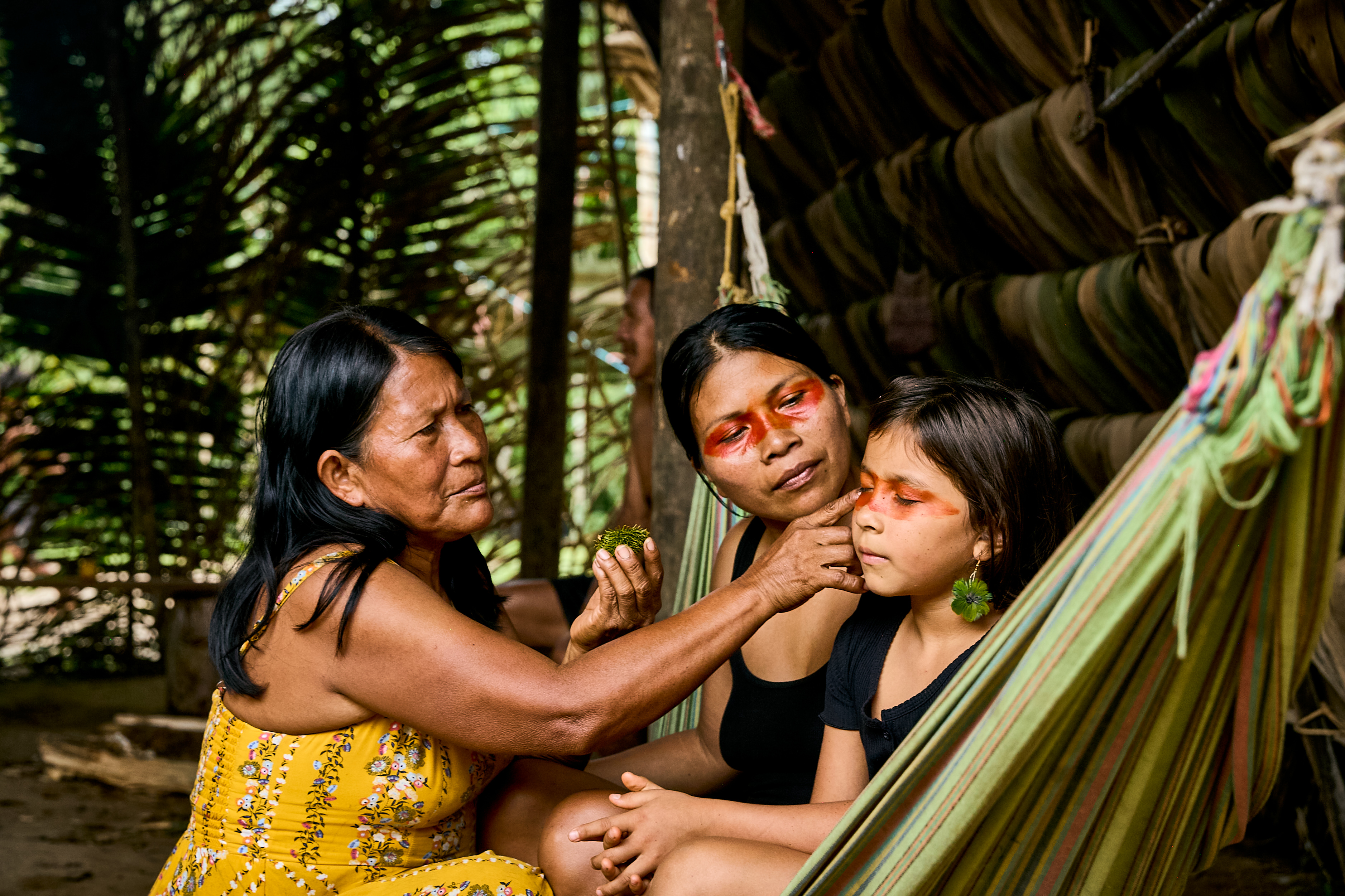 As a mother and leader, Nemonte fights not only for her community but also for the future of her daughter, upholding the rights and cultural survival of the Waorani people. Image Credit: Courtesy of Amazon Frontlines.