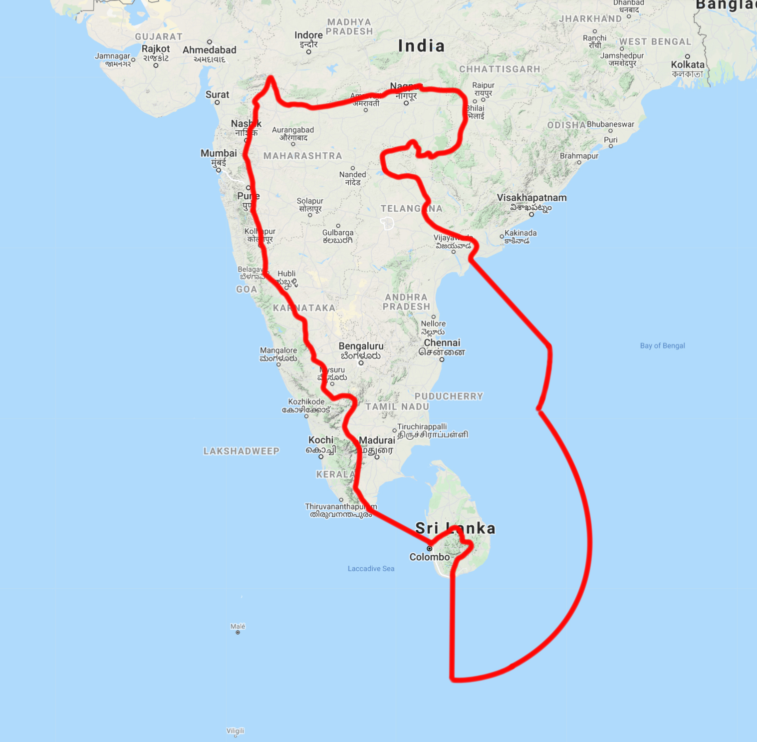 where do elephants live map