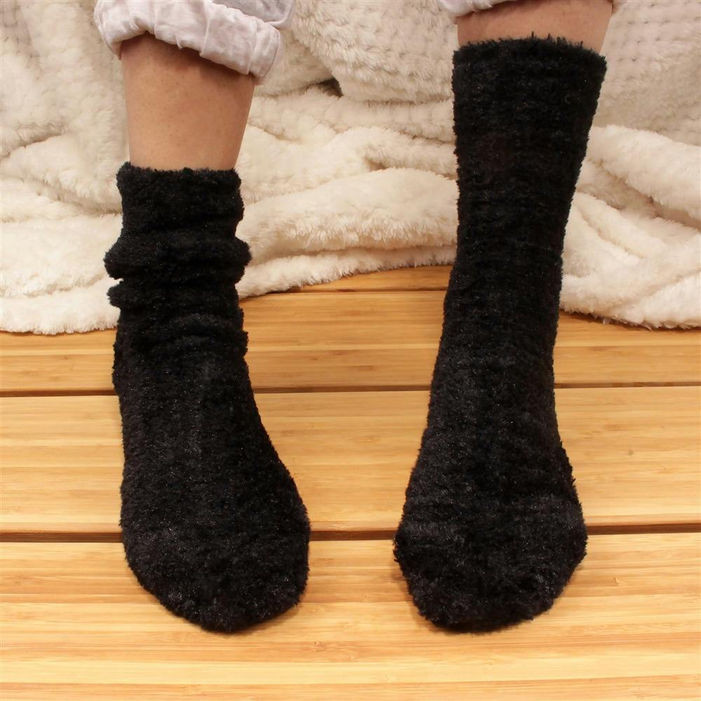 Bamboomn - Men's Super Comfy Soft Warm Fuzzy Socks - 4 Pair Value Packs
