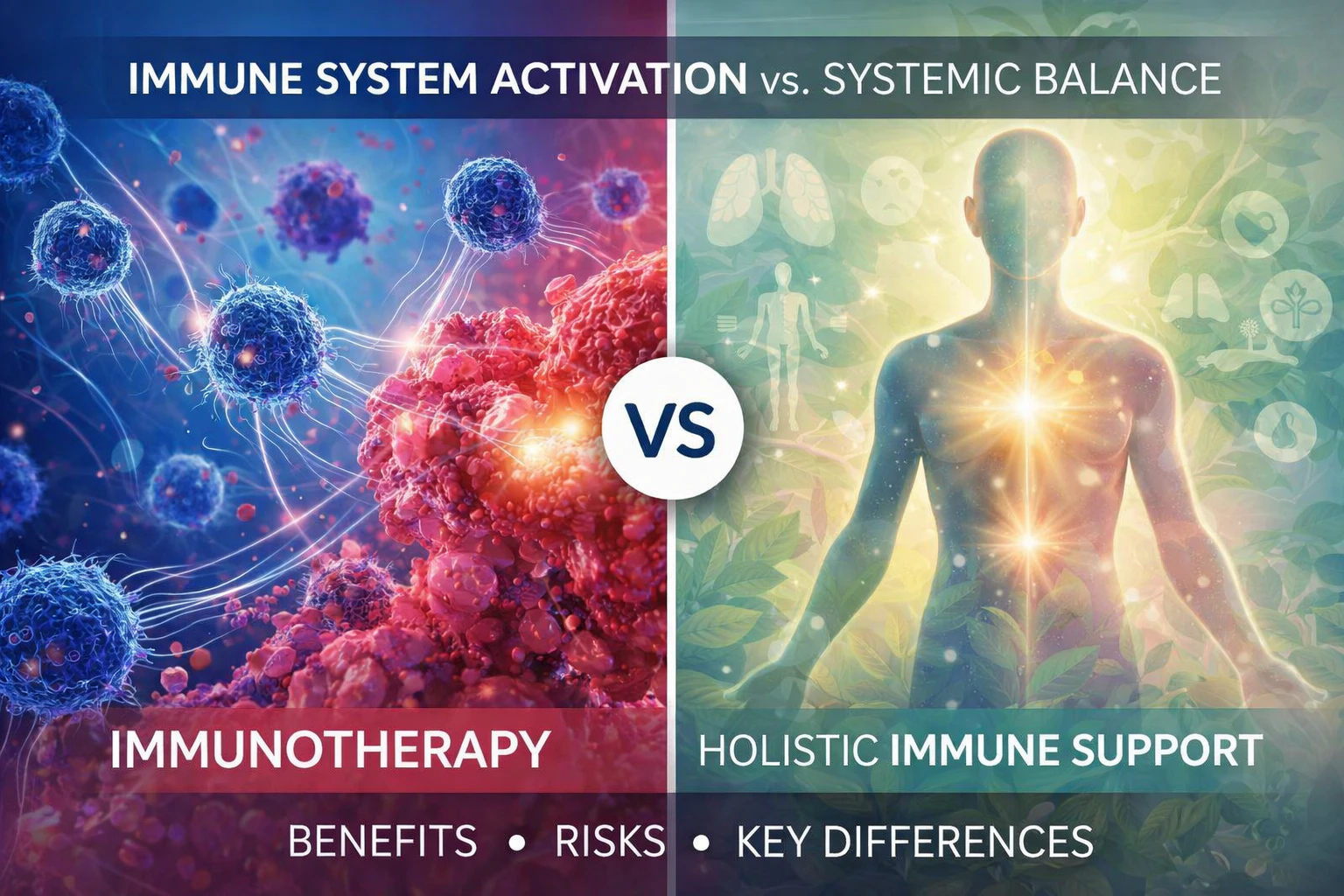 Immunotherapy vs. Holistic Immune Support: Understanding Two Distinct Approaches in Cancer Care