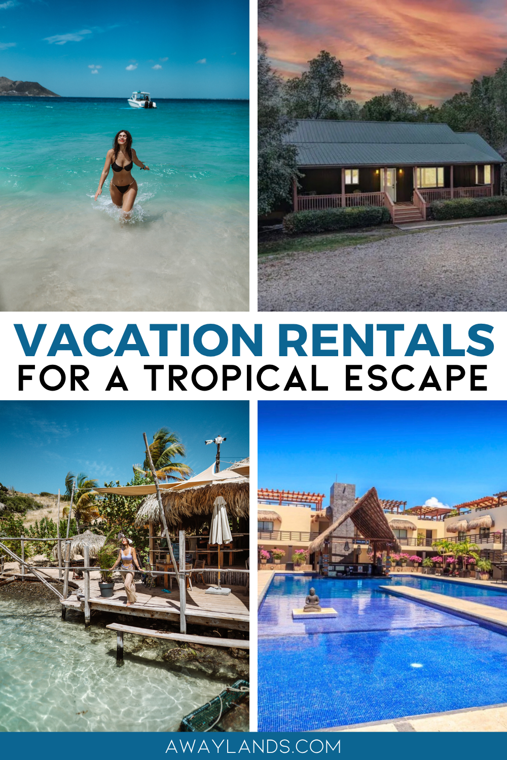 From Caribbean islands to tropical U.S. destinations, travelers have plenty of options to choose from for a tropical and relaxing escape. From cozy villas to beachfront condos, and luxury retreats, the right vacation rental can transform your trip into a truly memorable experience. | dreamy beach vacation | tropical vacation destinations | tropical vacation places | relaxing getaway ideas | tropical vacation rental