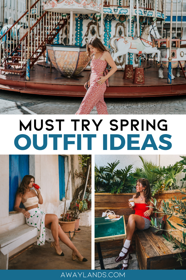 Trying to figure out what to wear in the spring? These spring outfit ideas are perfect to try, use as a styling reference, or shop from! With everything from spring dresses for women to casual spring outfit ideas, you'll find plenty to add to your spring travel packing list or just your list of outfit ideas for spring. | spring fashion outfits women | spring fashion outfit ideas | spring outfit ideas for women | spring outfit ideas for women casual | spring dresses women