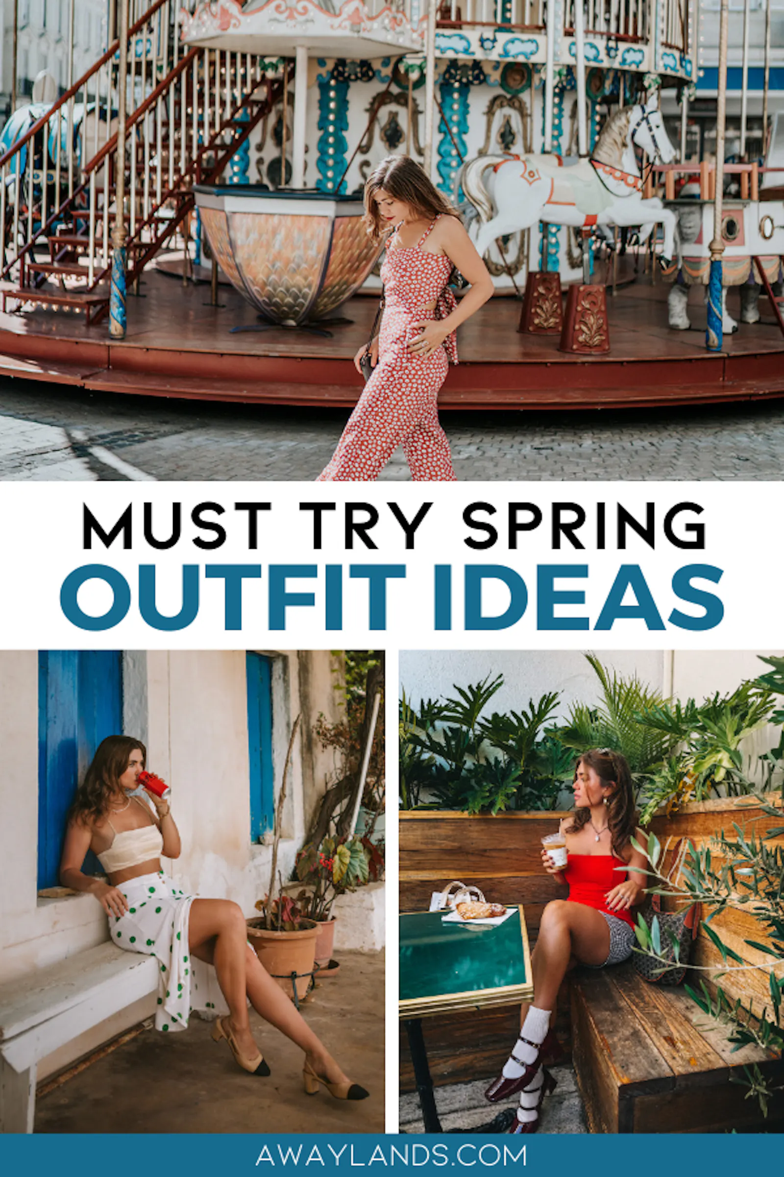 Trying to figure out what to wear in the spring? These spring outfit ideas are perfect to try, use as a styling reference, or shop from! With everything from spring dresses for women to casual spring outfit ideas, you'll find plenty to add to your spring travel packing list or just your list of outfit ideas for spring. | spring fashion outfits women | spring fashion outfit ideas | spring outfit ideas for women | spring outfit ideas for women casual | spring dresses women