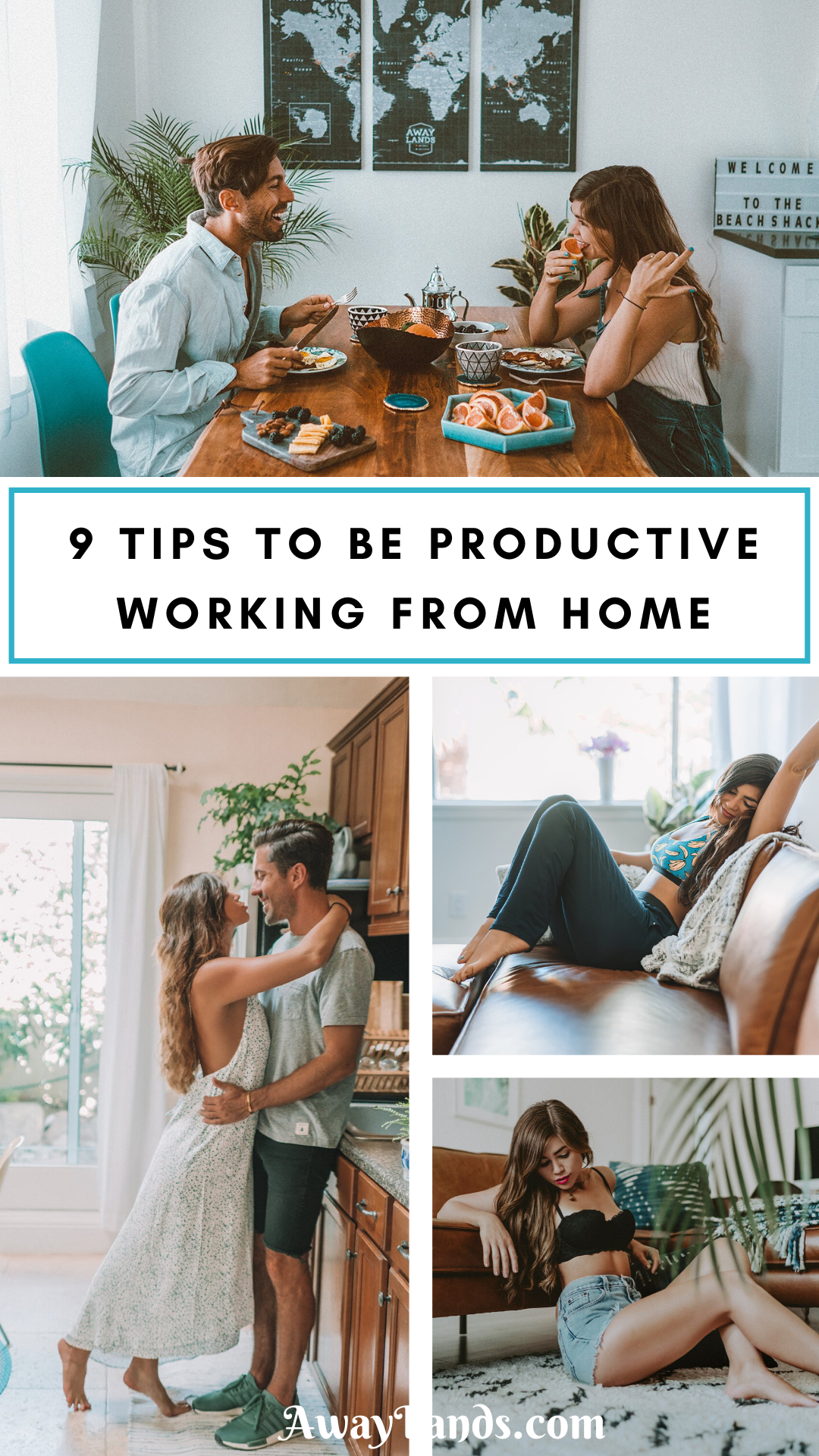 Struggling with working from home? Check out our list of 9 tips for how to be productive working from home from a couple who has worked at home together for years. #workfromhome #productivity | productivity hacks | productivity tips | productive day routine | working from home tips | working from home couple | working at home | how to be productive working from home | working from home productivity | being productive working from home | work from home tips | work from home productivity tips | 