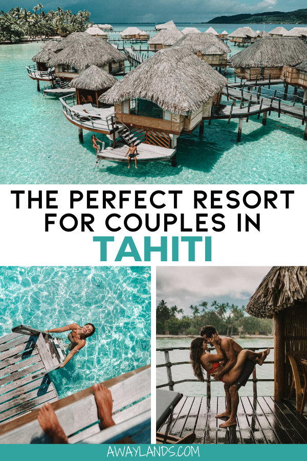 Le Taha'a Island Resort and Spa is the perfect resort for couples in Tahiti and would make for an amazing honeymoon in Tahiti. Get the full review plus lots of photos here! #tahiti #frenchpolynesia #honeymoon #luxurytravel | Le Taha'a Island Resort & Spa | Tahiti resorts | Tahiti honeymoon bungalows | Tahiti honeymoon romantic | Tahiti honeymoon French Polynesia | Tahiti bungalow French Polynesia | Tahiti bungalow couple photography | Tahiti overwater bungalow | overwater bungalow honeymoon