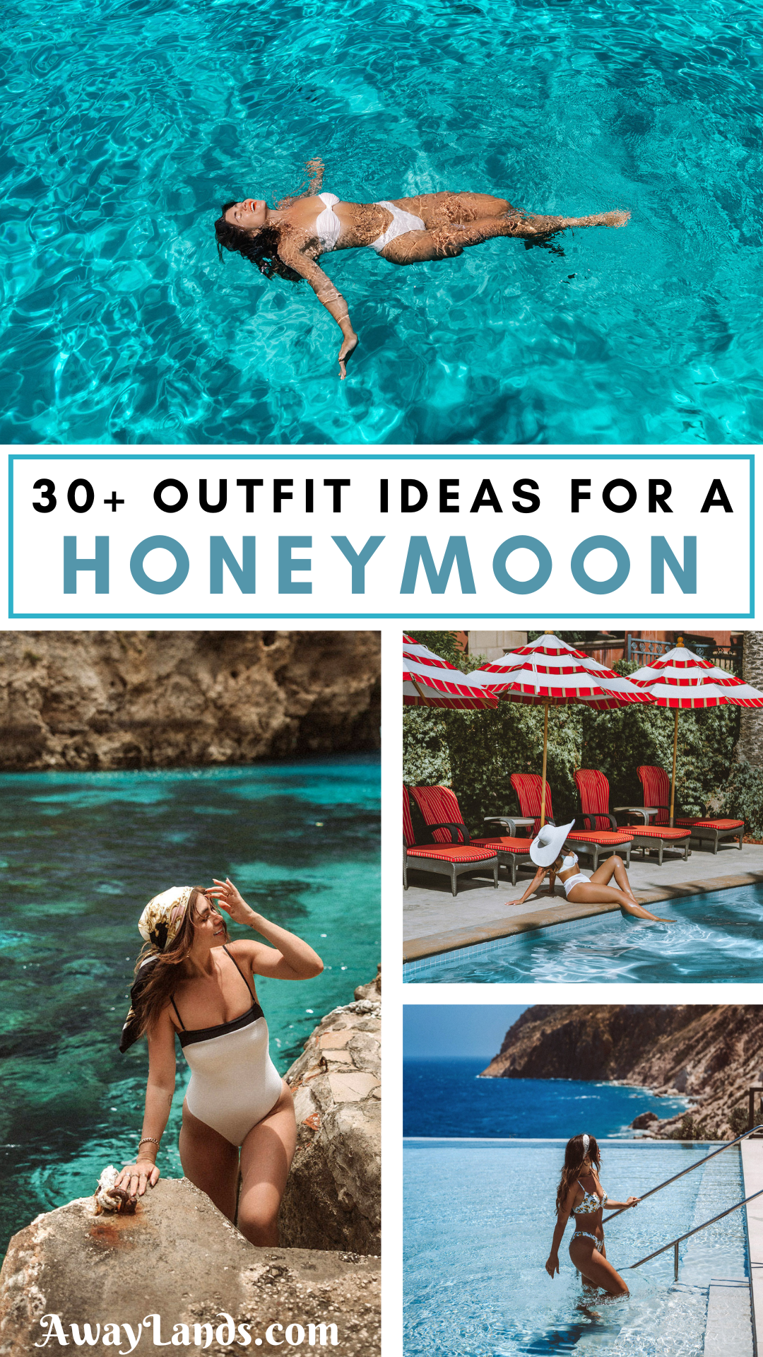 Honeymoon Outfit ideas for every destination - whether your style is a tropical beach resort or city hopping. Keep the romance going by having fun with your vacation wardrobe in this guide to what to pack for your honeymoon. | honeymoon outfit ideas for women | honeymoon outfit ideas women | honeymoon outfit ideas summer | honeymoon outfit ideas beach | honeymoon outfits tropical | honeymoon outfits city | what to wear on my honeymoon | what to wear on honeymoon outfit ideas