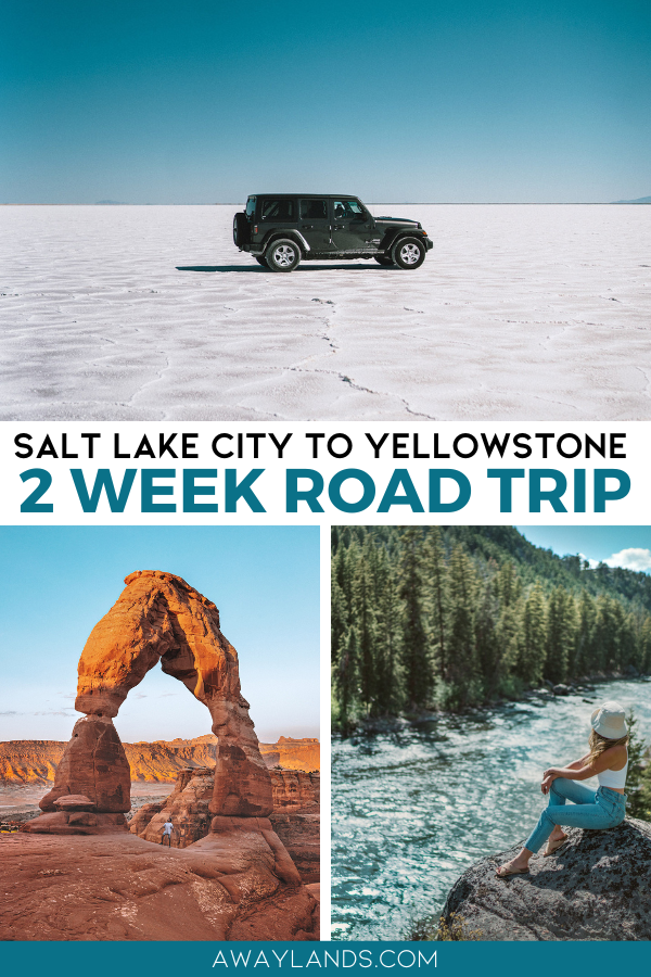 This two week road trip itinerary from Salt Lake City to Yellowstone ecompasses the best of the western USA. The journey includes jagged peaks, sapphire lakes, and sweeping valleys, and traveling with your own mobile accommodations allows you to experience each moment on your own terms. Here is a carefully curated 2- week Rocky Mountains road trip travel guide from Salt Lake to Yellowstone. | rocky mountains road trip | roadtrip rocky mountains | salt lake to yellowstone road trip