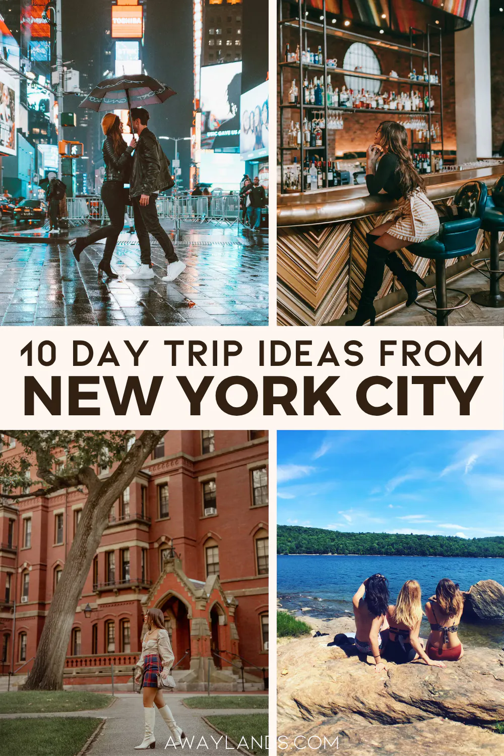 NYC is surrounded by various destinations that are perfect for a quick day trip. Whether you're craving a hike in the mountains, a chill beach day, or a cultural adventure just a short drive or train ride away, there’s something for everyone. Here are the 10 best day trips from New York City. | best day trips from nyc | day trips from nyc by train | day trips from nyc winter | fall day trips from nyc | short trips from nyc | quick trips from nyc