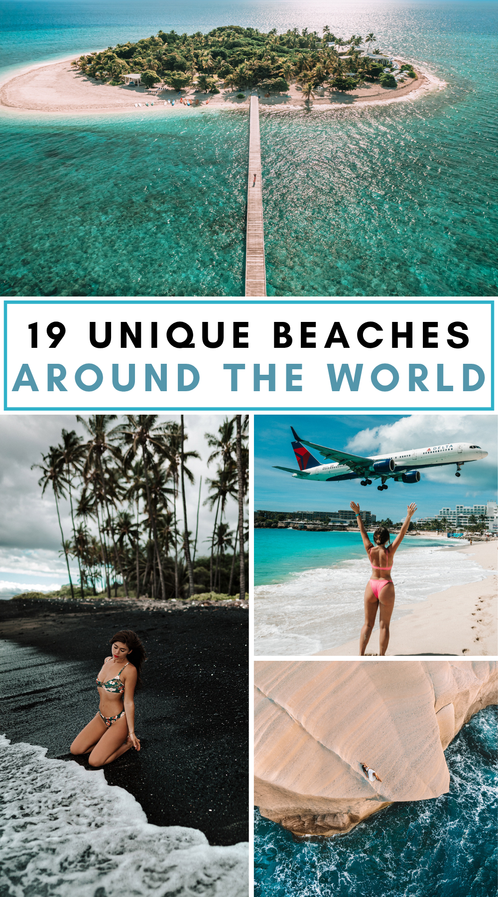 Find the most unique beaches around the world that are hard to believe exist on our planet. Whether it’s dramatic cliffs, unusually colored sand, hidden coves, or surreal landscapes, these one-of-a-kind beaches need to be on your bucket list. | most unique beaches in the world | best beaches in the world top 10 | world best beaches | best beaches around the world | best beaches in world | beach bucket list | bucket list beaches from around the world | pretty beaches bucket list