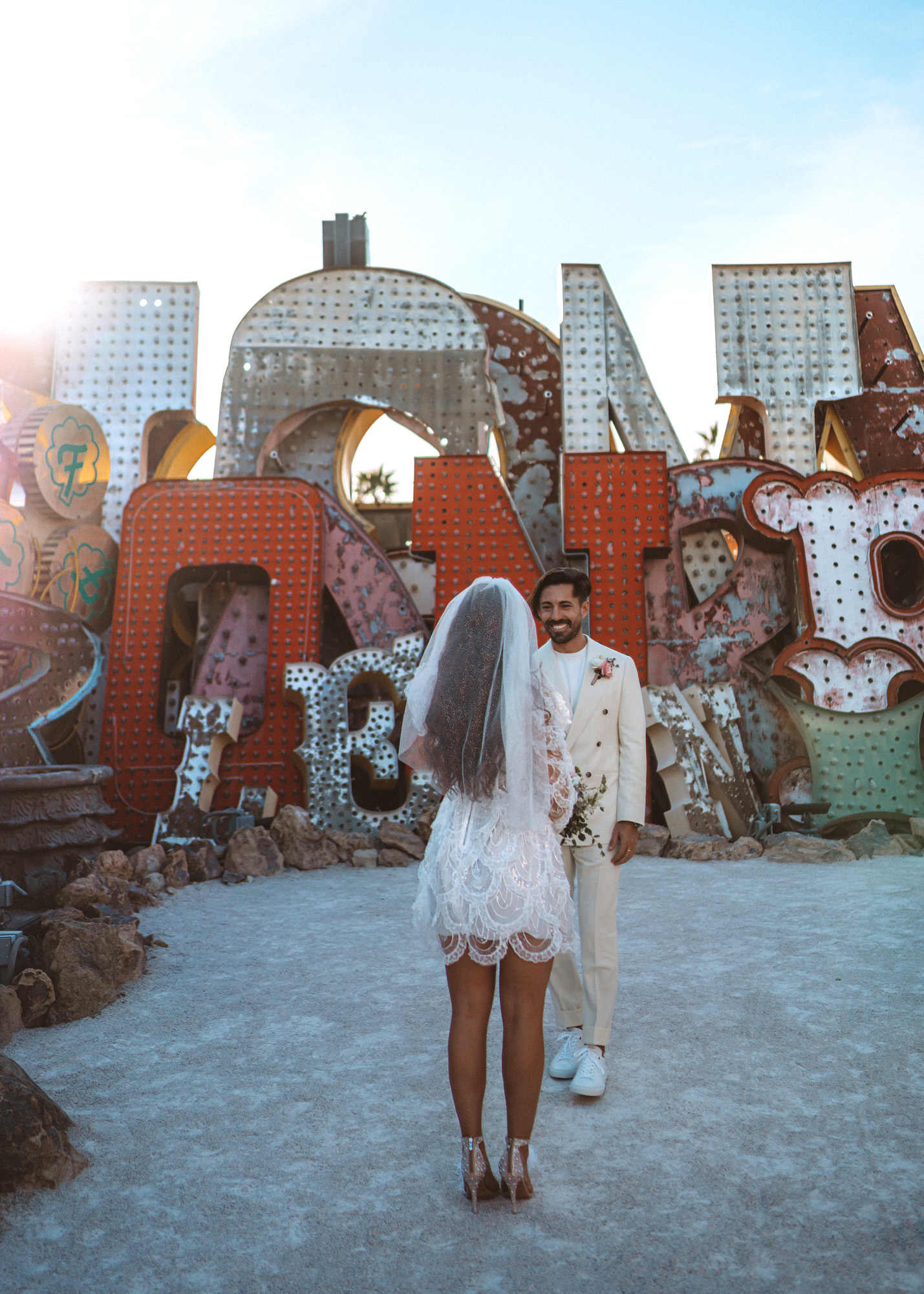 Our Las Vegas Wedding at the Neon Museum Away Lands