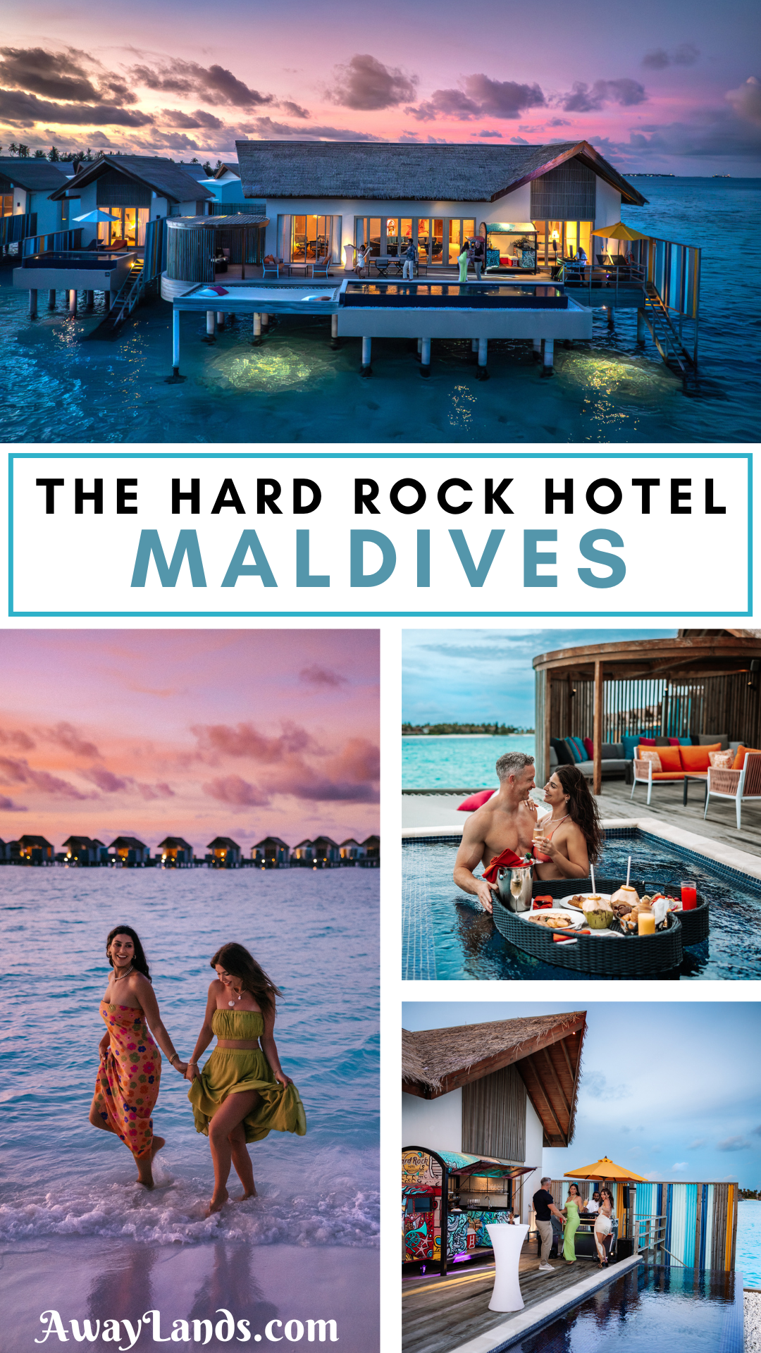 The Maldives is a tropical dream - the private islands, the overwater villas, the crystal clear aquamarine water and sugar white sand, it is a unique paradise on earth. The Hard Rock Hotel Maldives has two things that set it apart: the accessibility of the island from Malé airport and the access and partnership with nearby islands. Get a full Hard Rock Maldives review here. | hard rock resort maldives | maldives hard rock hotel | best resorts in the maldives for couples