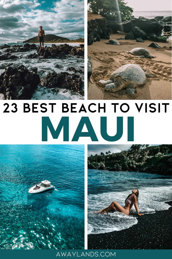 From crystal clear waters to red sand beaches and black sand beaches, Maui has some of the most beautiful and unique beaches in Hawaii. Here is your guide to the best beaches in Maui beaches with everything you need to know, including parking, walking distance, ocean conditions, and a downloadable Google map. | best beaches in maui hawaii | best beaches on maui | best swimming beaches in maui | maui snorkeling beaches