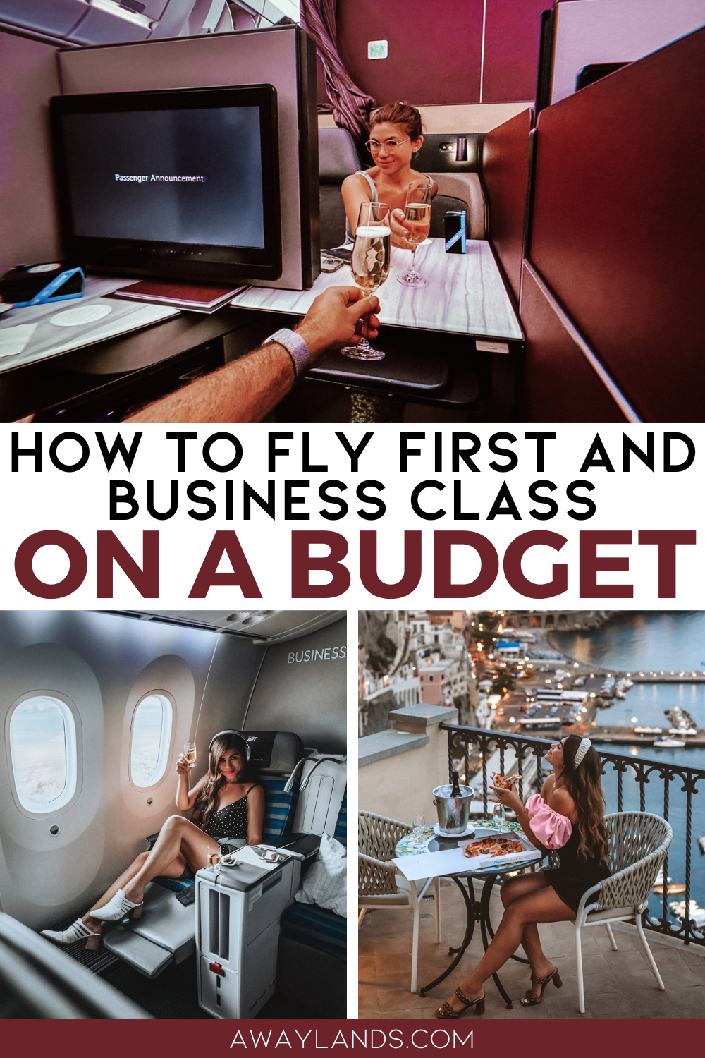Traveling business and first class doesn’t have to cost a fortune or be completely inaccessible. Here’s your ultimate guide to flying first class on a budget - whether it’s through points, upgrades, or tracking down the best deals. | first class flight | travel deals | business class travel | tips for airline travel | how to fly for cheap | how to fly business class cheap | how to fly first class cheap