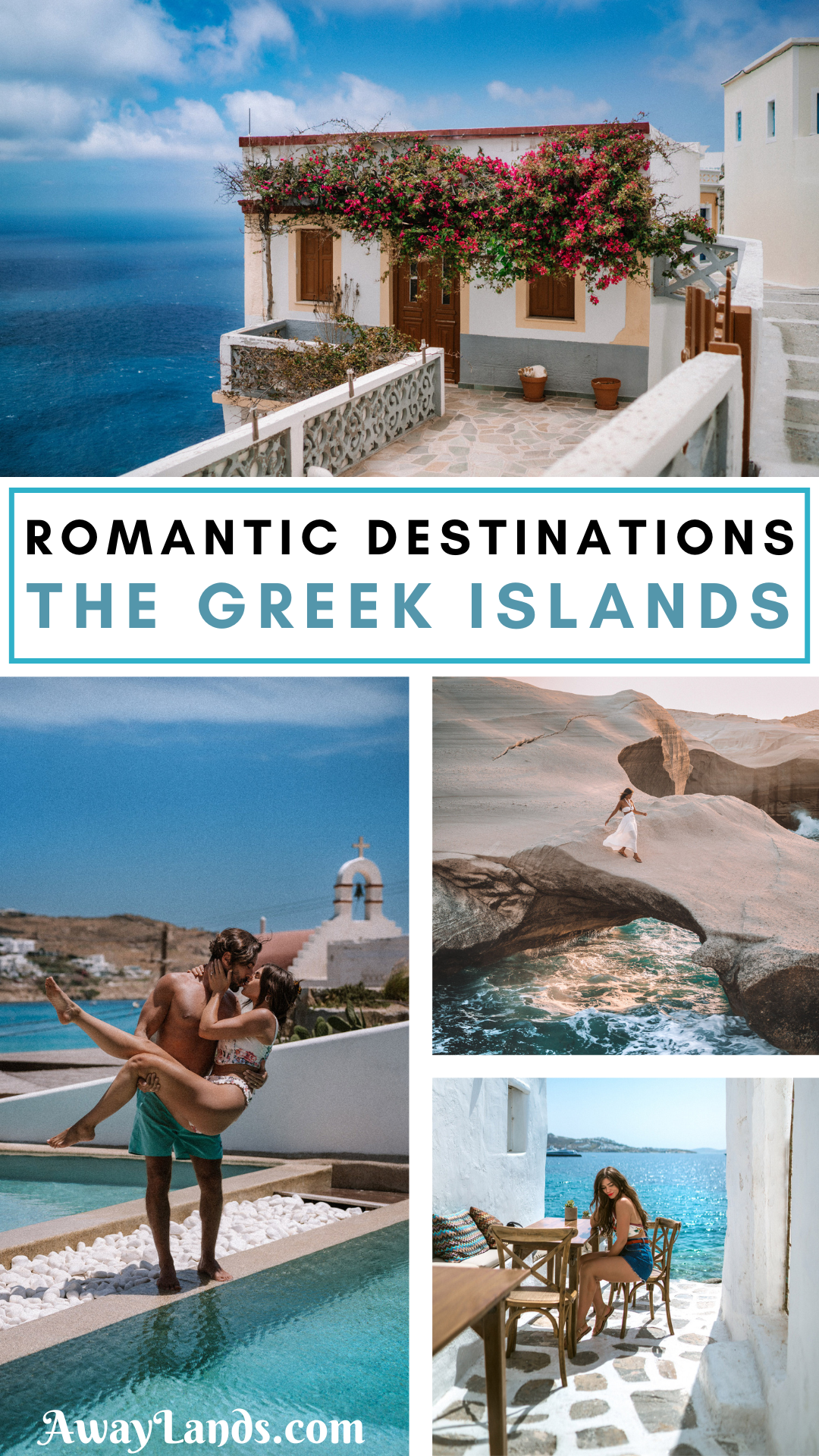 Planning a honeymoon in Greece? Or, better yet, a romantic Greek Island vacation just because? These eight romantic Greek islands offer intimate beaches, unbelievable scenery, luxury hotels, ancient and medieval history, and unforgettable dining. These are the best Greek islands for couples to visit. | romantic greek islands | greek islands romantic | greece honeymoon romantic greek islands | greece honeymoon | greece for couples