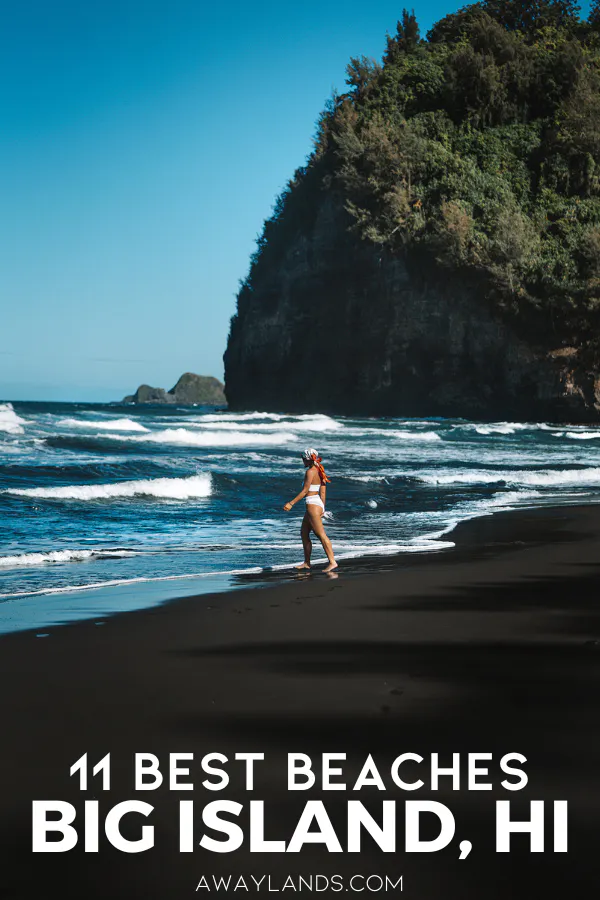 From dramatic black sand to pure white sand shorelines with aqua blue waters to the world's only truly green sand beach, the Big Island of Hawai'i offers some of the most diverse coastal landscapes in the Hawaiian Islands. We've created your go-to guide with everything you need to know to plan your trip to the best beaches on the Big Island Hawaii. | big island hawaii beaches | best beaches big island hawaii | big island hawaii vacation | best beaches in big island