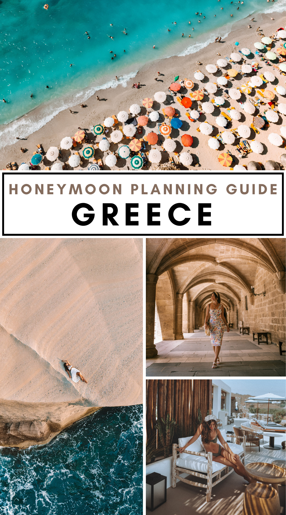 Planning a honeymoon in Greece? Or, better yet, a romantic Greek Island vacation just because? These eight romantic Greek islands offer intimate beaches, unbelievable scenery, luxury hotels, ancient and medieval history, and unforgettable dining. These are the best Greek islands for couples to visit. | romantic greek islands | greek islands romantic | greece honeymoon romantic greek islands | greece honeymoon | greece for couples