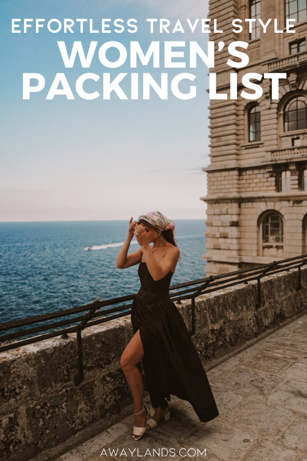 Effortless dressing for travel is not about perfection but adaptability. The result is a wardrobe that works in motion, from airport lounges to late-night dinners by the water. Here is a curated women's packing guide for effortless travel style. | effortless travel style | effortless travel outfits | effortless travel outfit ideas | effortless chic travel outfit | easy stylish travel outfits | womens packing list | womens vacation packing list | womens travel packing list