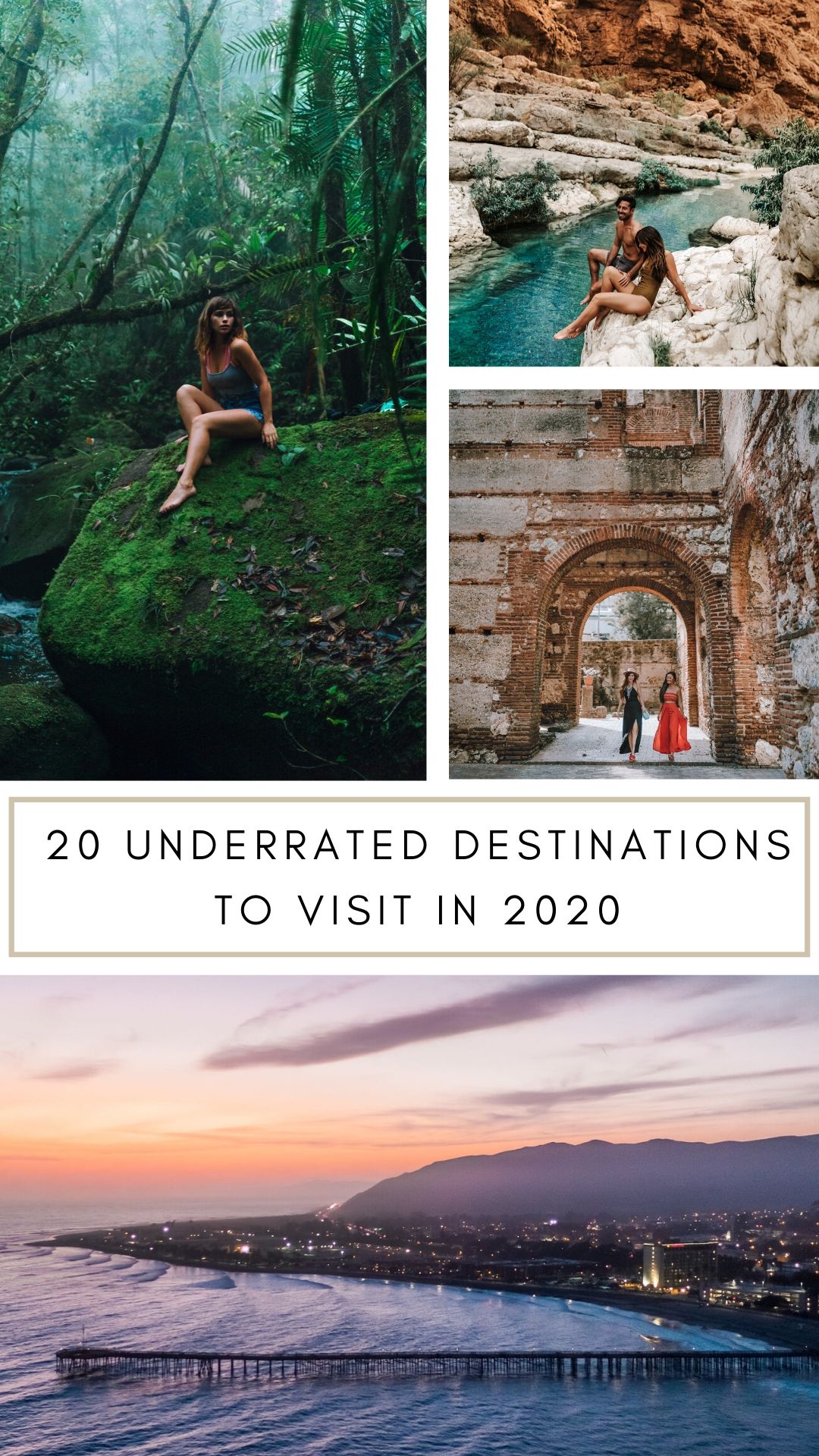 Check out this list of the top 20 underrated travel destinations you need on your travel bucket list! #bucketlist #travel | once in a lifetime destinations | bucket list destinations | bucket list travel | best places to visit | most beautiful destinations in the world | off the beaten path destinations | bucket list before I die | travel bucket list United States | Africa travel bucket list | bucket list Europe travel | island travel destinations | best places to go | travel destinations