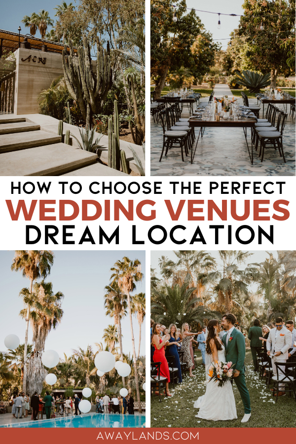 Whether you’re dreaming of a tropical paradise, a quirky museum, a windswept cliffside, and deciding on a destination versus a local wedding, deciding on the perfect spot to get married is no small task. Here are tips for how to choose your wedding venue – without losing your mind. | how to choose a wedding venue tips | how to decide where to get married | wedding venue planning checklist | wedding venue planning guide