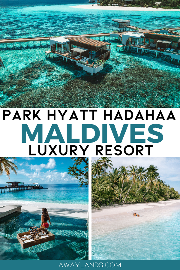 The Park Hyatt Maldives Hadahaa Resert is one of the best resorts in the Maldives. These Maldives overwater bungalows are incredible and so romantic. If you are looking for one of the best resorts in the Maldives for honeymoons, this is it. | park hyatt hadahaa | best overwater bungalows Maldives | maldives honeymoon resort hotel | best honeymoon resorts in maldives | maldives honeymoon couple resorts | maldives island resorts honeymoon destinations