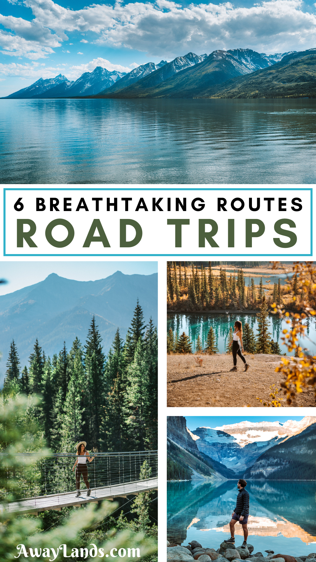 Road trips remain one of the most immersive ways to experience a region. From the dramatic cliffs of California’s Pacific Coast Highway to the turquoise lakes and rugged peaks of the Canadian Rockies, here are 6 of the best road trip routes in the world that offer incredible adventures and views. | road trip routes united states | best road trip routes america | road trip around the world | best road trips in america | best road trips in usa | bucket list road trips