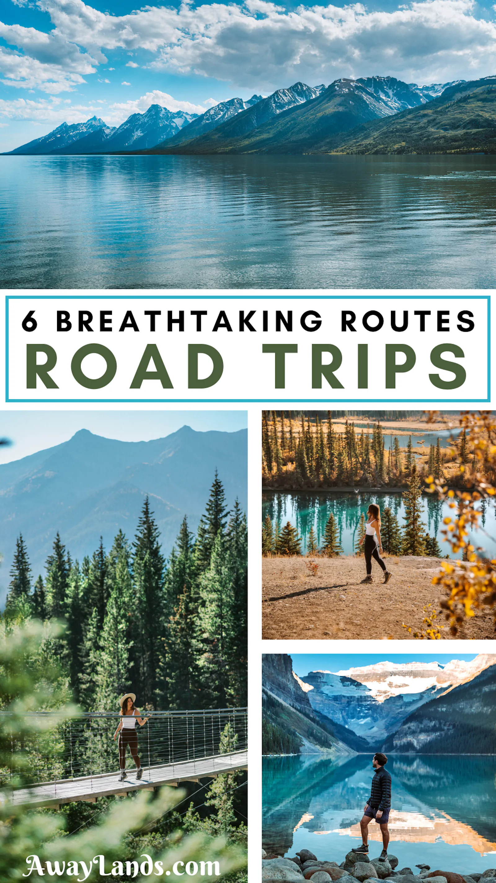 Road trips remain one of the most immersive ways to experience a region. From the dramatic cliffs of California’s Pacific Coast Highway to the turquoise lakes and rugged peaks of the Canadian Rockies, here are 6 of the best road trip routes in the world that offer incredible adventures and views. | road trip routes united states | best road trip routes america | road trip around the world | best road trips in america | best road trips in usa | bucket list road trips