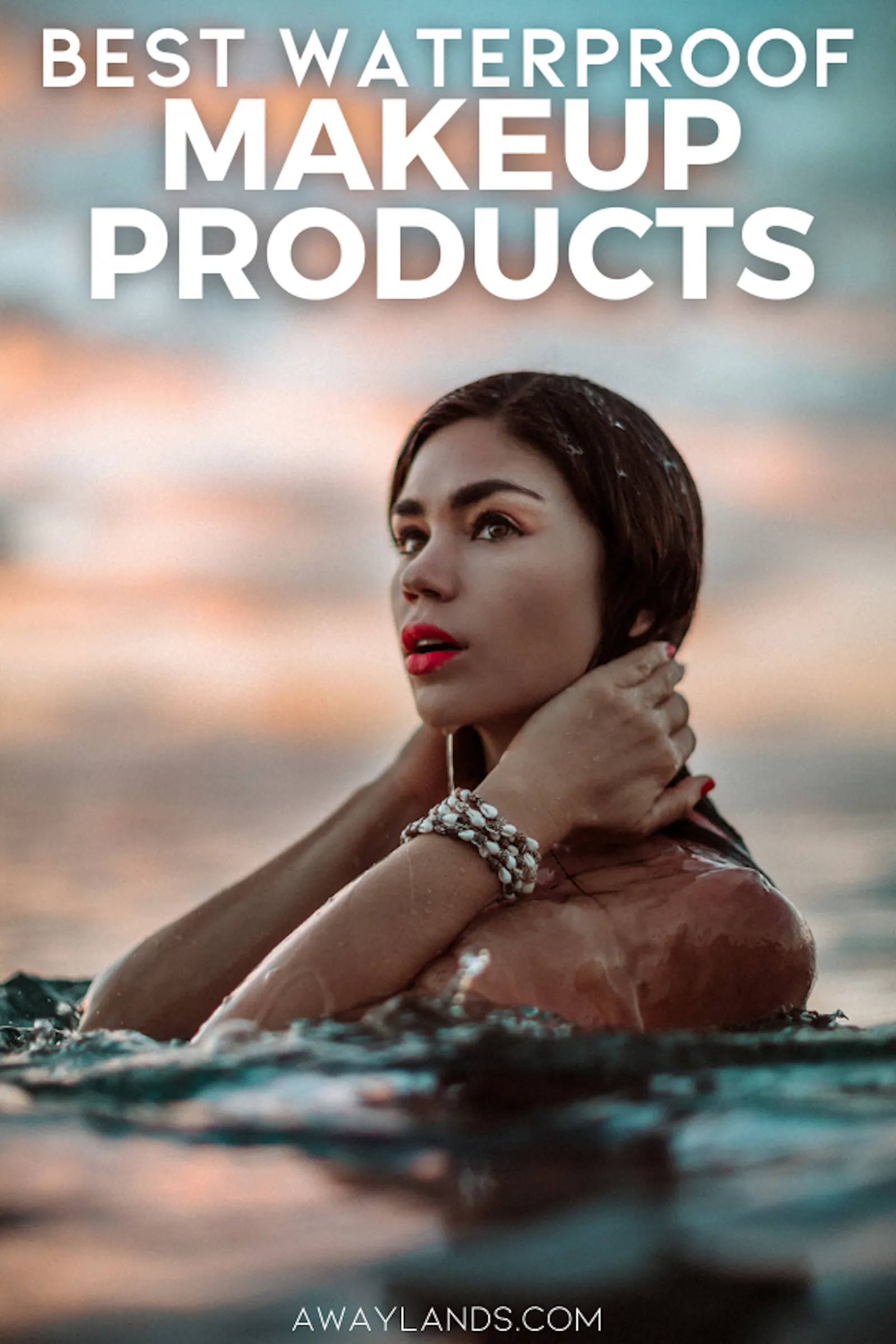 Find the best waterproof makeup products for a beach vacation or for anyone who loves to spend time in the water. From the best waterproof mascara and the best waterproof eyeliner to the best waterproof foundation, you'll find the best waterproof beauty products all right here. | best waterproof makeup for the beach | best waterproof makeup for swimming | beach makeup waterproof products | makeup waterproof beauty | waterproof makeup look | waterproof makeup tutorial