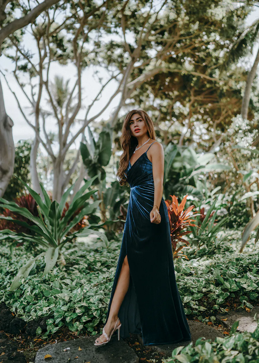 david's bridal blue velvet dress Navy Blue Crushed Velvet Dress Off-the-Shoulder Crushed Velvet Mini Dress David's Bridal