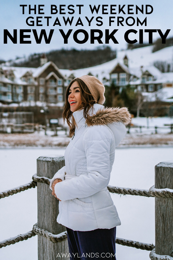 Escape the noise and chaos of New York City with these curated weekend getaways near NYC. From quiet coastal towns to cozy mountain retreats, each destination offers the perfect reset from city life. Plan your next escape and recharge just a few hours from Manhattan. In this guide, we’ll break down the perfect NYC getaway to escape the city, even if you only have 48 hours to kill. | weekend getaways from NYC | weekend getaways from New York City | weekend getaways in New York