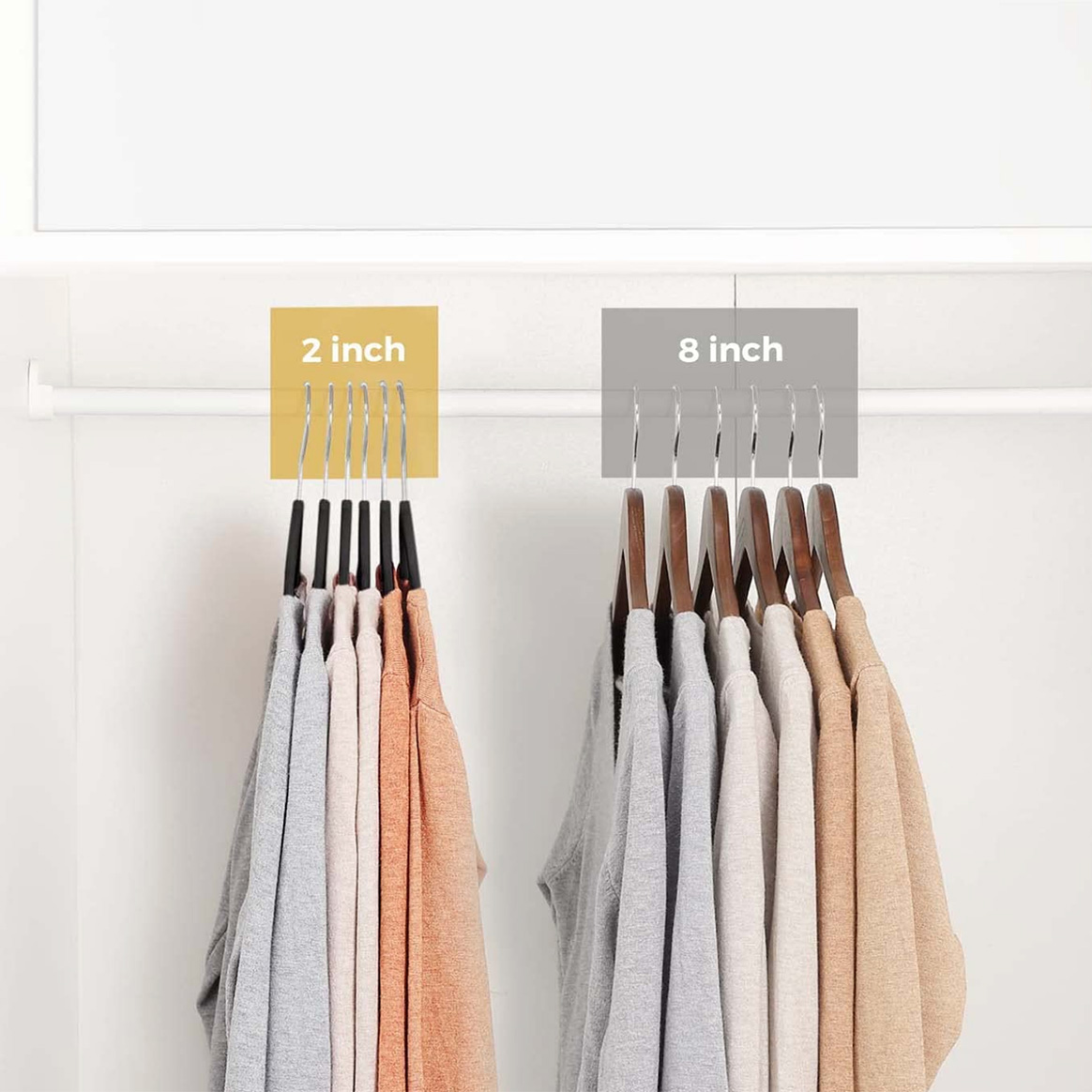 Best Space Saving Hangers for Clothes - Single Girl's DIY