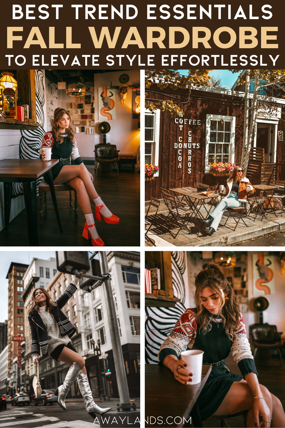 Fall styles are defined by boldness, where rich jewel tones, contrasting textures, and reimagined classic outerwear take center stage. The trend of fall is to mix textures for a bold and luxurious feel to your fall outfits. These fall wardrobe essentials for women will help all of your fall outfit ideas to come to life. | fall wardrobe staples | fall wardrobe ideas | how to style fall outfits | fall outfits women | women fall fashion trends