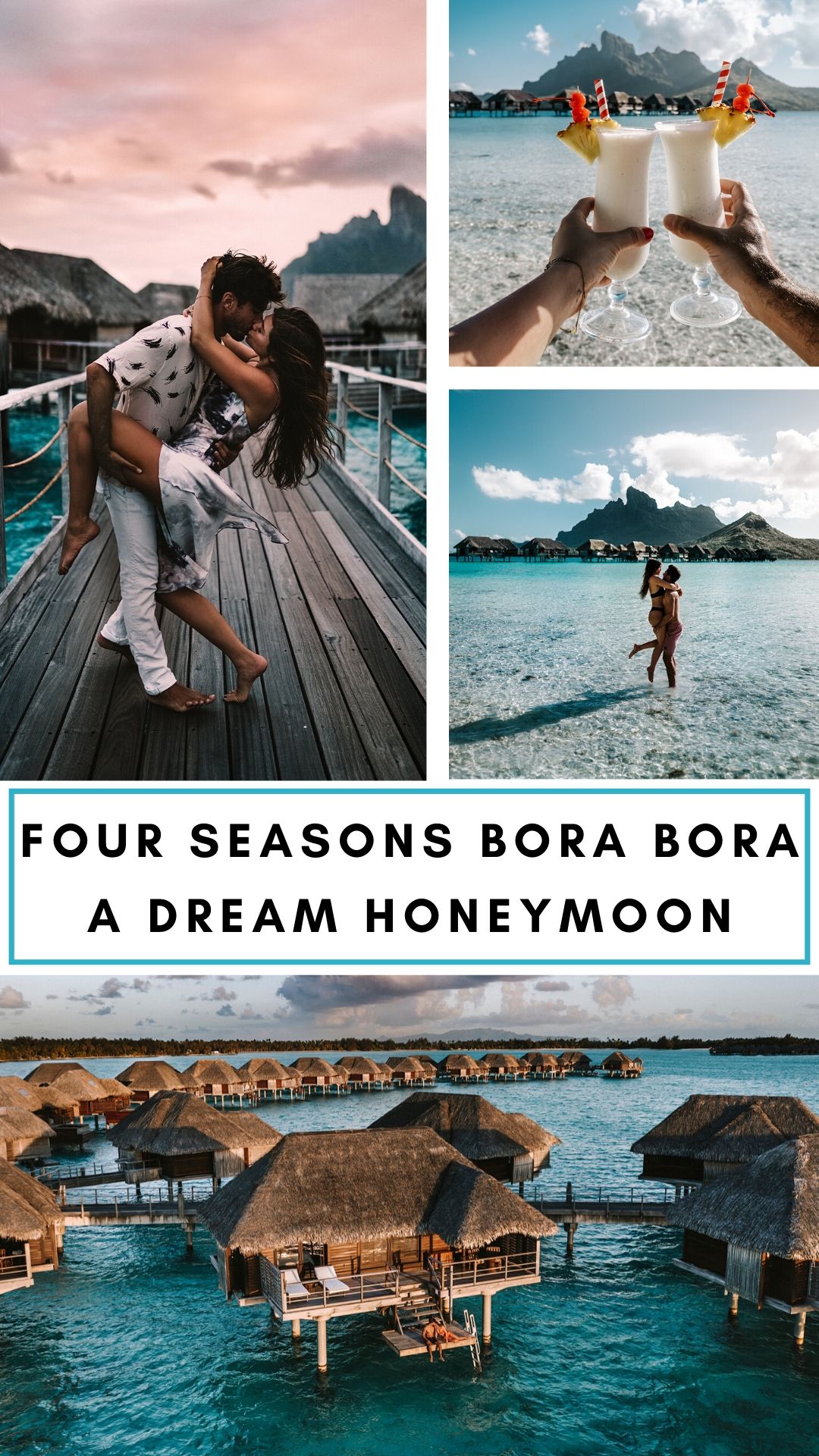 Four Seasons Bora Bora Resort is the perfect spot for a honeymoon in Bora Bora. Click here for the full guide to Four Seasons Bora Bora! #borabora #honeymoon #bucketlist #travel | Bora Bora honeymoon bungalows | Bora Bora honeymoon romantic getaways | Bora Bora honeymoon pictures | Bora Bora honeymoon resorts | Bora Bora honeymoon things to do in | Bora Bora honeymoon couple | Bora Bora honeymoon Four Seasons | Bora Bora honeymoon bungalows glass floor | Bora Bora bungalow Four Seasons interior