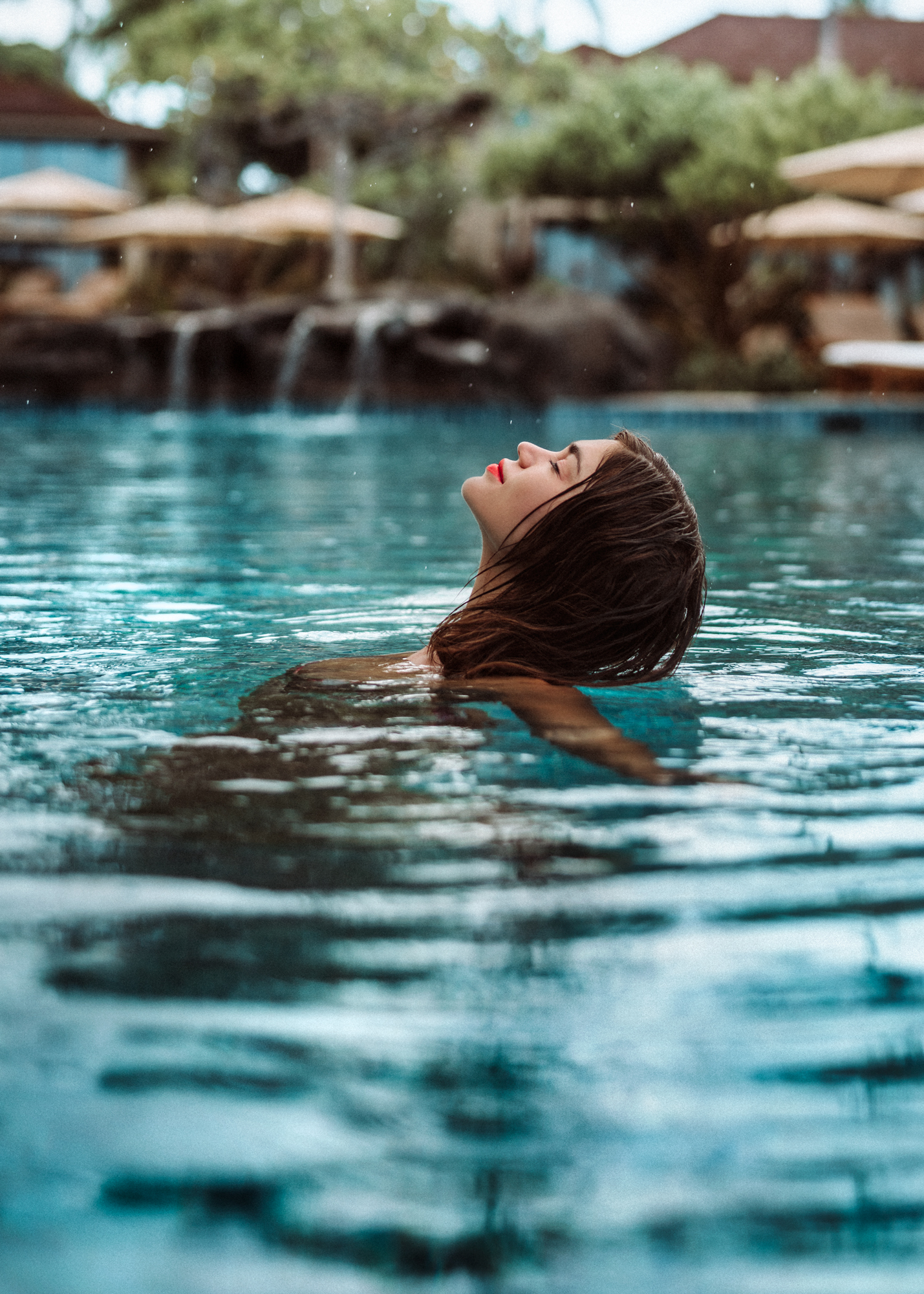 My 11 year old daughter in the pool. Yeah she loved every minute of it. -  Picture of Four Seasons Resort Hualalai, Island of Hawaii - Tripadvisor