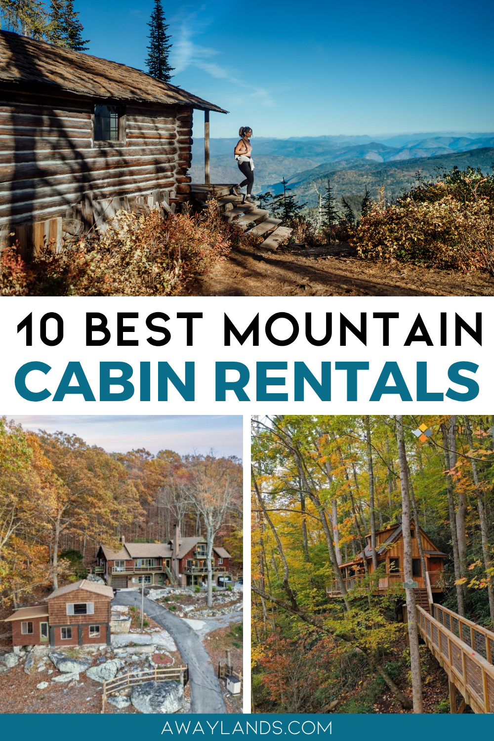 There’s nothing quite like retreating to the mountains for a relaxing vacation. Whether you’re looking for a cozy fireplace, a private deck with breathtaking views, or a secluded treehouse, these mountain vacation rentals provide privacy, comfort, and unforgettable experiences. If you want the best cabin rentals in the US, you've come to the right place. | mountain cabin rentals | mountain vacation | mountain vacation homes | best cabin rental websites | best mountain cabin rentals