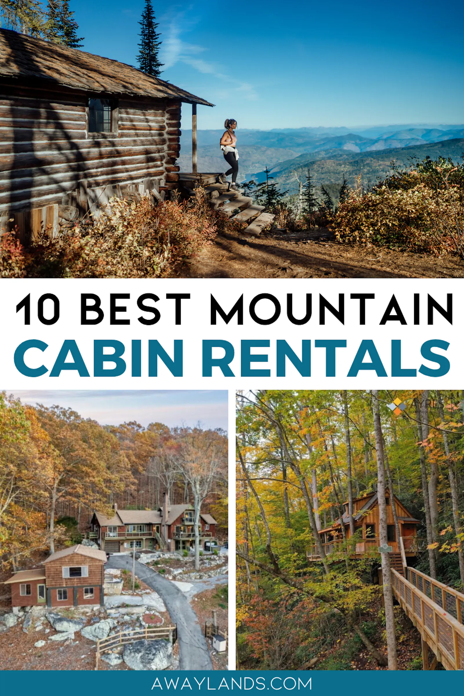 There’s nothing quite like retreating to the mountains for a relaxing vacation. Whether you’re looking for a cozy fireplace, a private deck with breathtaking views, or a secluded treehouse, these mountain vacation rentals provide privacy, comfort, and unforgettable experiences. If you want the best cabin rentals in the US, you've come to the right place. | mountain cabin rentals | mountain vacation | mountain vacation homes | best cabin rental websites | best mountain cabin rentals