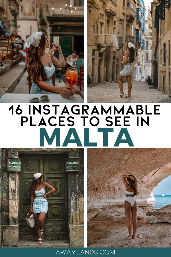 Malta is a visual dream - all golden limestone, jewel-toned water, winding coastlines, golden-hued Medieval villages, and ancient architecture with dramatic backdrops - a dream to photograph. Here’s a curated list of the most Instagrammable spots in Malta from my 7-day Malta itinerary. These Malta photo spots all will deliver for you! | malta photography ideas aesthetic | malta photography beautiful places | malta instagram spots | malta instagram pictures | best instagram spots in malta