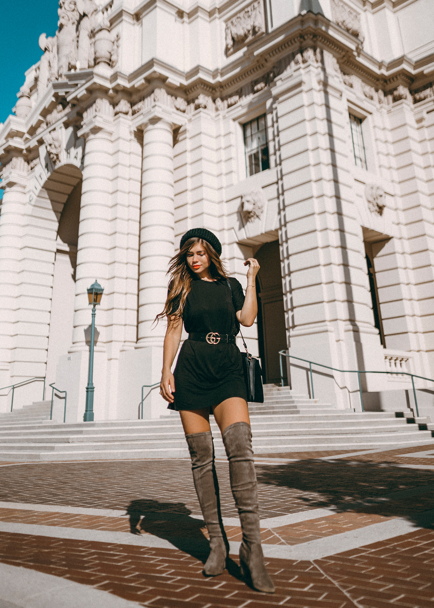 wet look over the knee boots