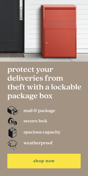 protect your deliveries from theft with a  lockable  package box