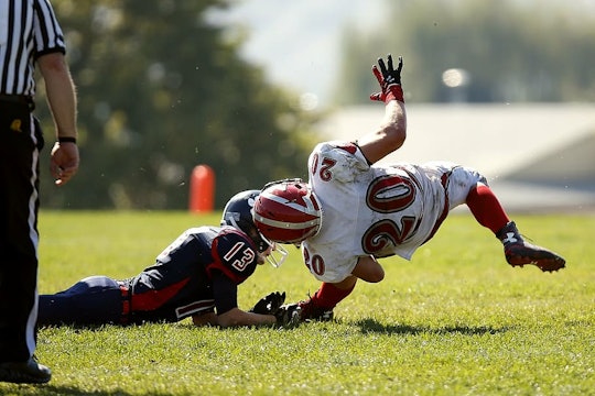 helmet hit Dangerous, chronic hits are common in football from professional to pee-wee levels.