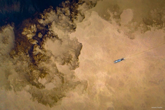 The waters of the Amazon River, laden with sediments from the Andes, mix into a sediment- and nutrient-poor lowland tributary.