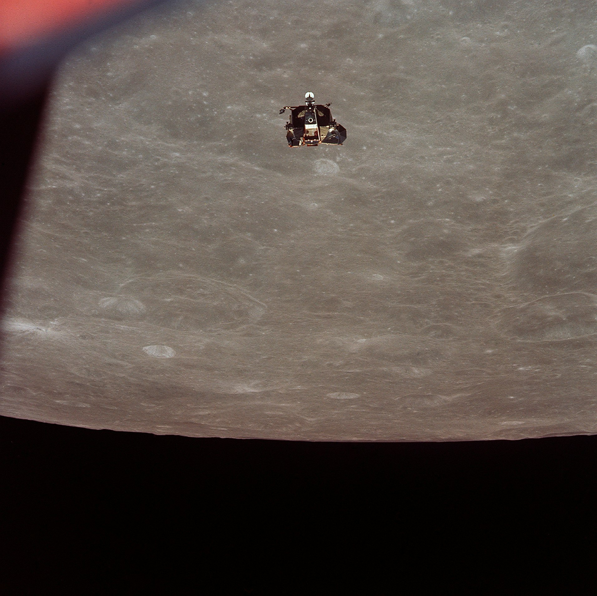 The Apollo 11 Lunar Module (LM) ascent stage