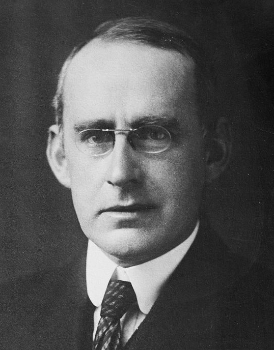 A portrait of Arthur Eddington, leader of the 1919 solar eclipse expedition.