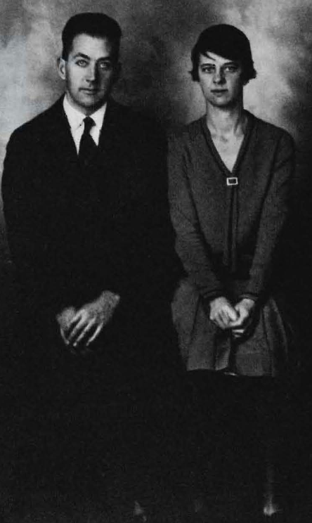 Rebecca Lancefield (right) and her husband Donald, 1928